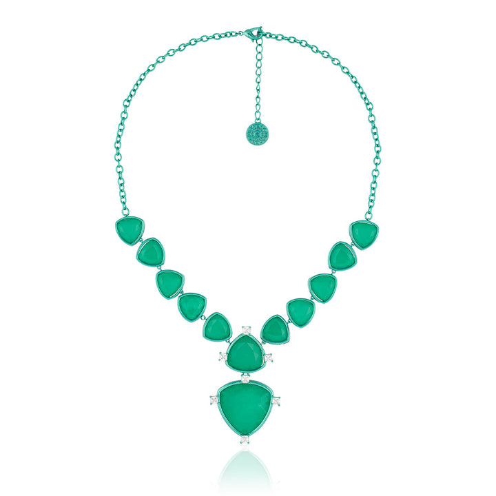 Green Collar Necklace for Women by Isharya | Modern Indian Jewellery