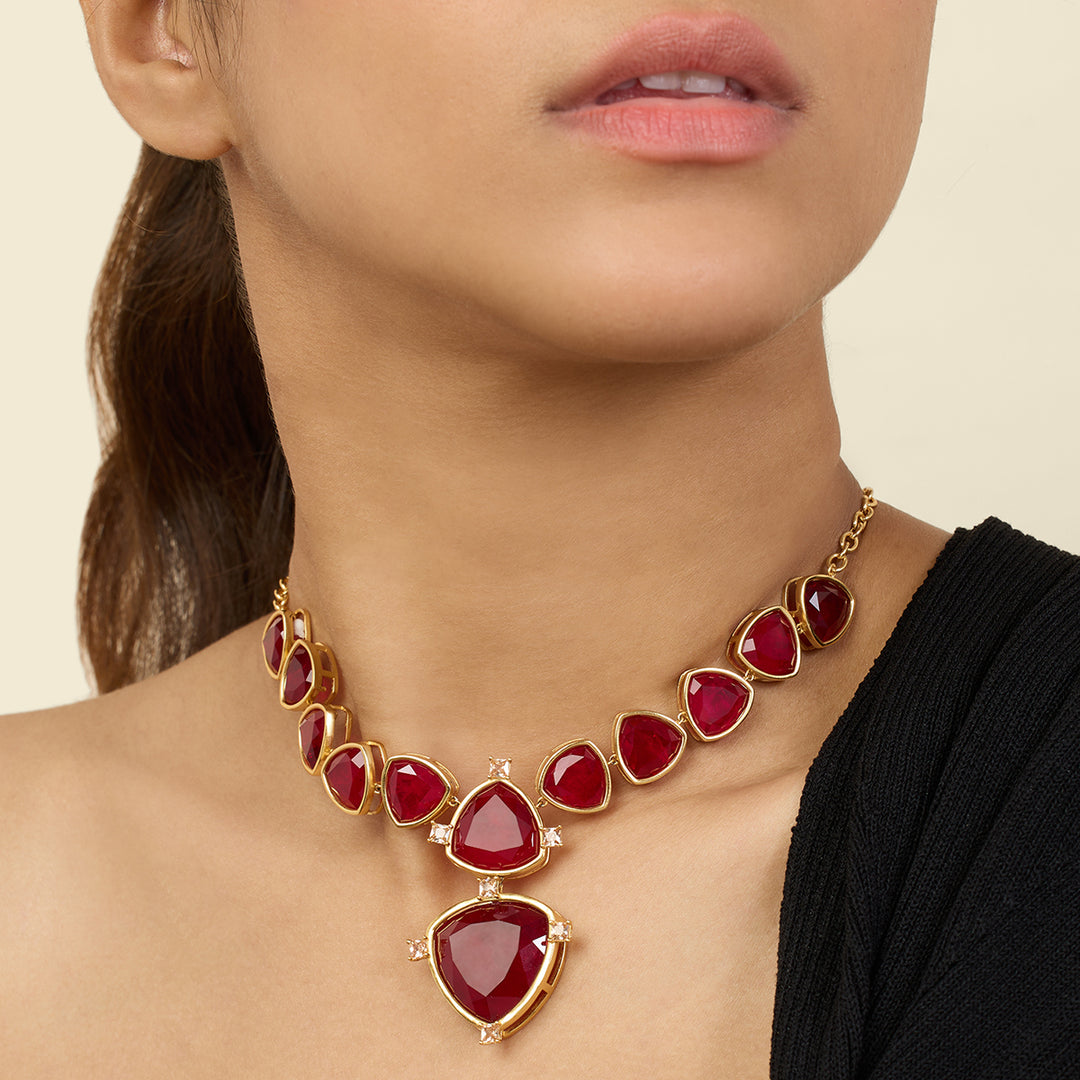 Ruby Regale Collar Necklace