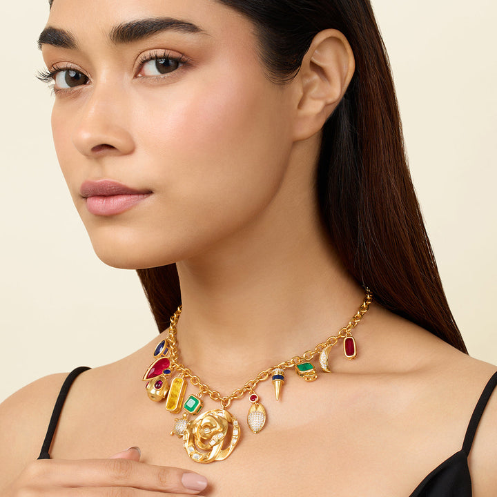 Multi Collar Necklace for Women by Isharya | Modern Indian Jewellery
