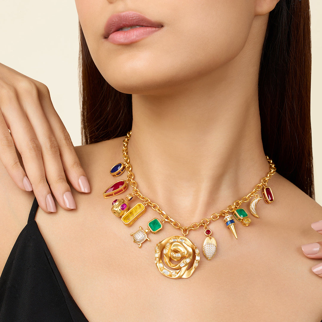Multi Collar Necklace for Women by Isharya | Modern Indian Jewellery