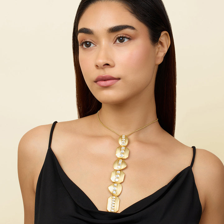 White Y Necklace Necklace for Women by Isharya | Modern Indian Jewellery