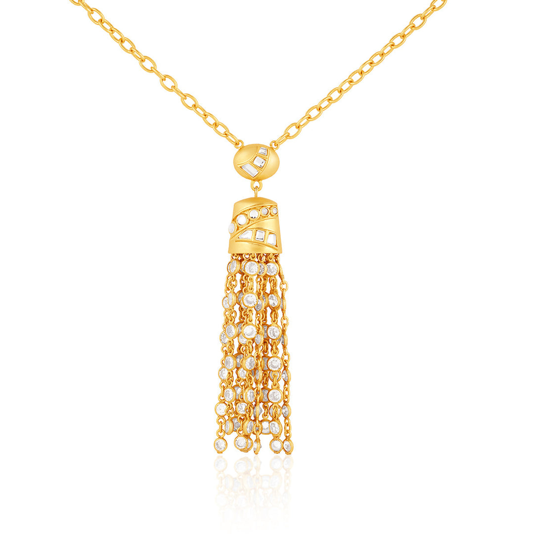 Gold Long necklace Necklace for Women by Isharya | Modern Indian Jewellery