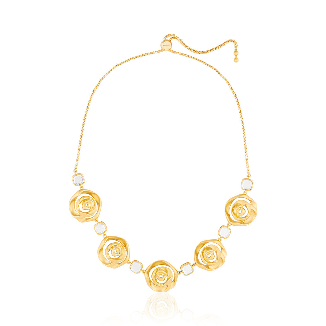 Gold Collar Necklace for Women by Isharya | Modern Indian Jewellery
