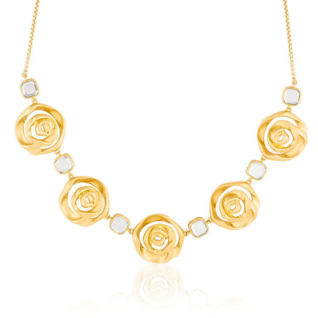 Gold Collar Necklace for Women by Isharya | Modern Indian Jewellery