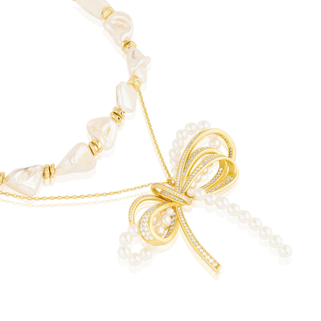 Gold Layered Necklace for Women by Isharya | Modern Indian Jewellery
