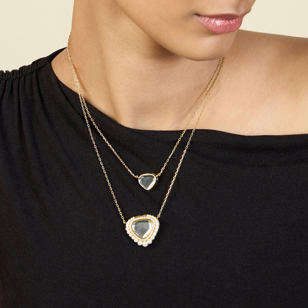 Gold Layered Necklace for Women by Isharya | Modern Indian Jewellery