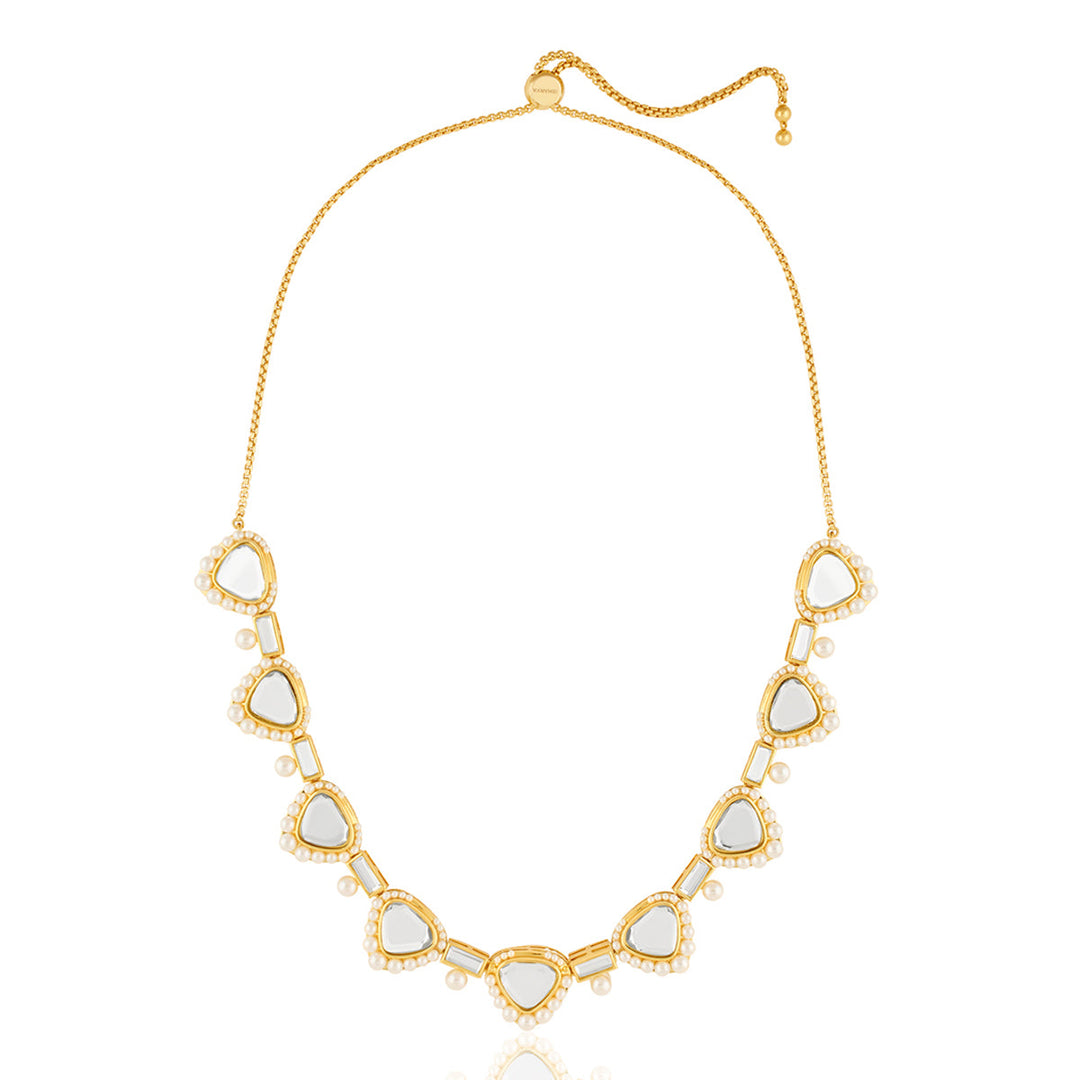 Gold Collar Necklace for Women by Isharya | Modern Indian Jewellery