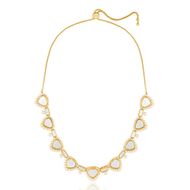 Gold Collar Necklace for Women by Isharya | Modern Indian Jewellery