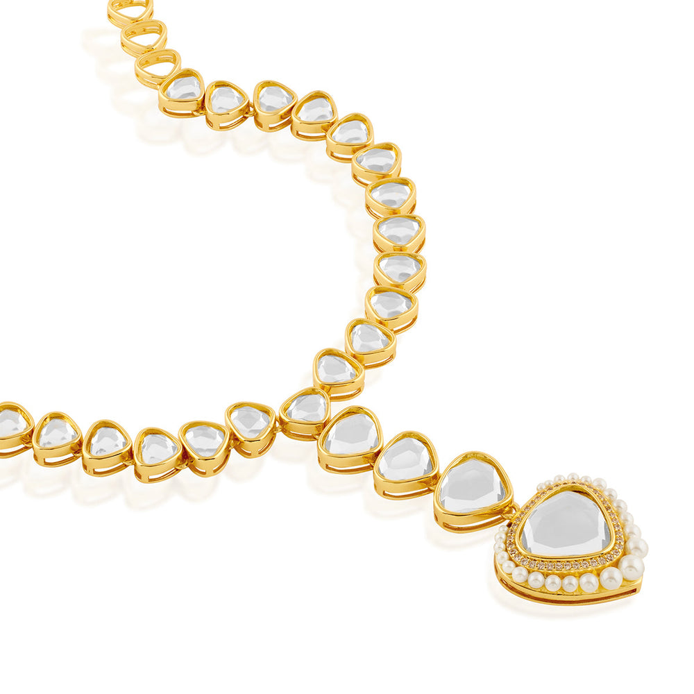 Gold Collar Necklace for Women by Isharya | Modern Indian Jewellery