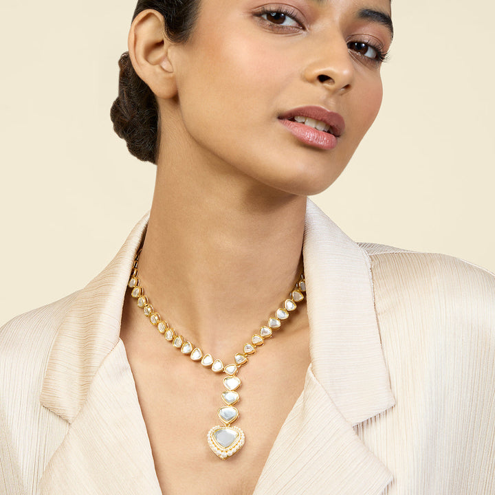 Gold Collar Necklace for Women by Isharya | Modern Indian Jewellery