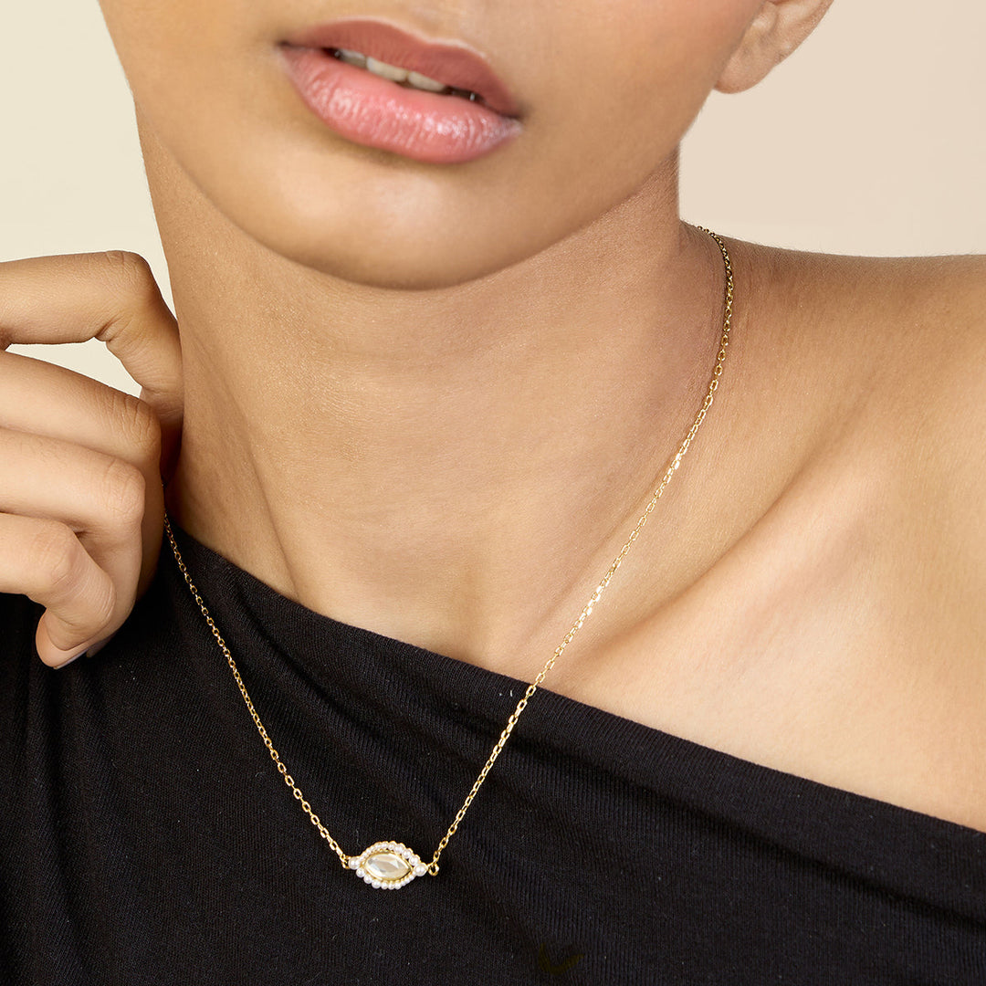 Gold Pendant Necklace for Women by Isharya | Modern Indian Jewellery