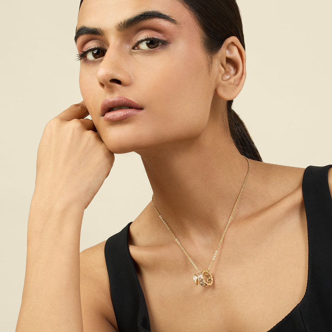 Tenniscore Pendant Necklace