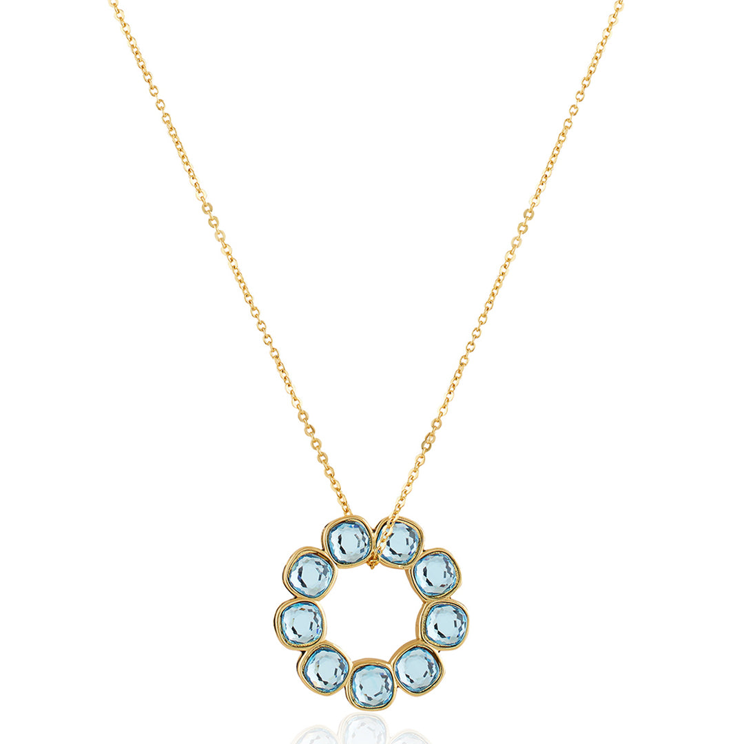 Aqua Goals Reversible Pendant Necklace