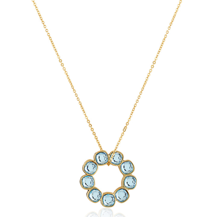 Aqua Goals Reversible Pendant Necklace