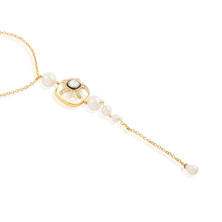 Clear Core Starfish Pendant Necklace