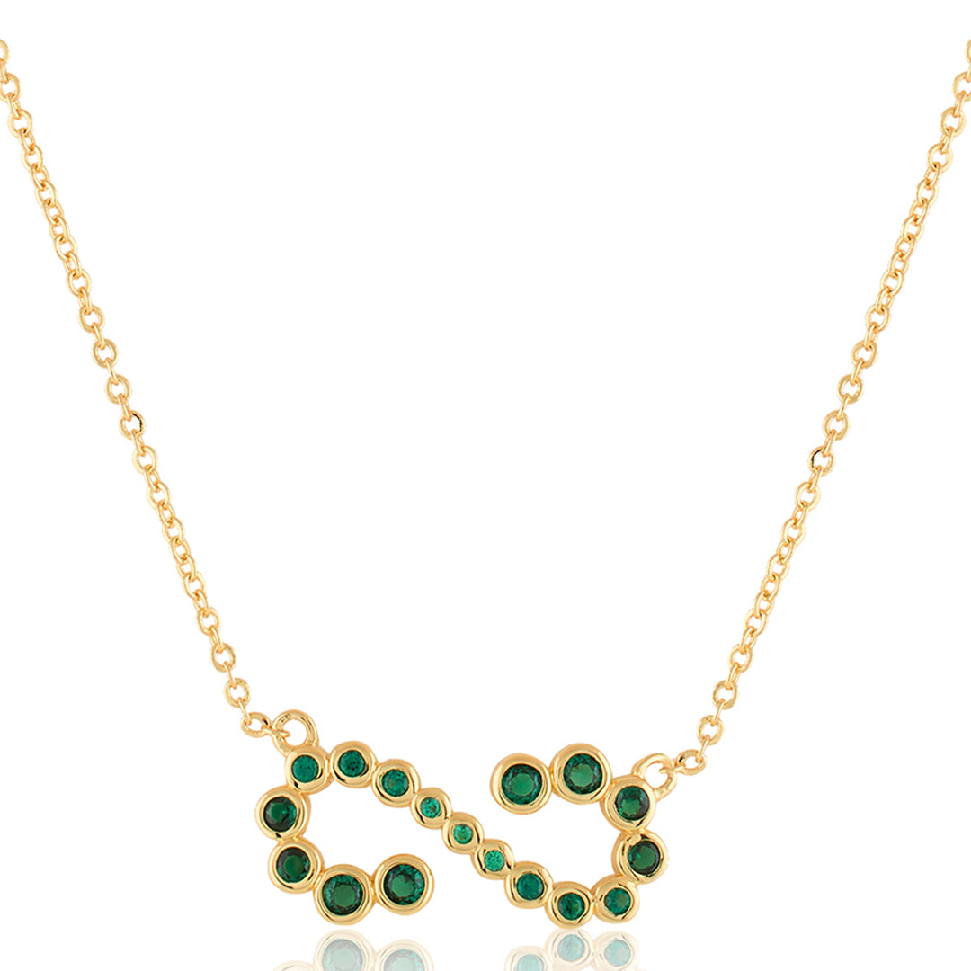 Green Infinity Necklace