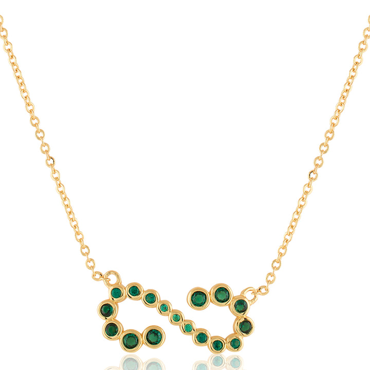 Green Infinity Necklace