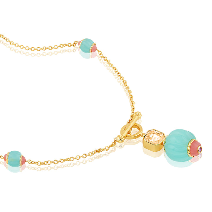 Celestial Bloom Long Toggle Necklace