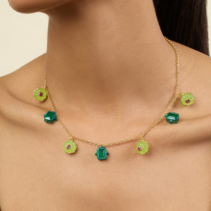 Enchanted Garden Charm Necklace