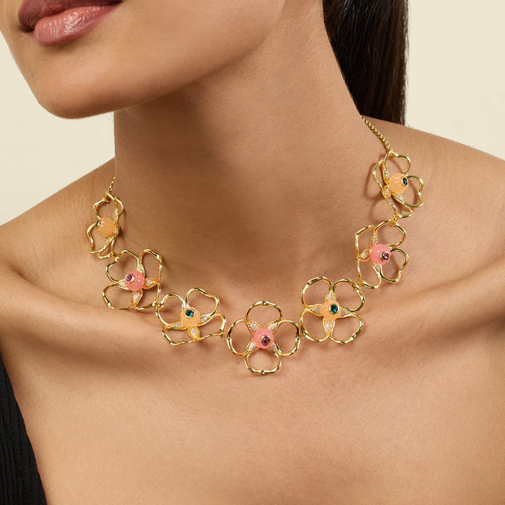 Garden Bloom Choker Necklace
