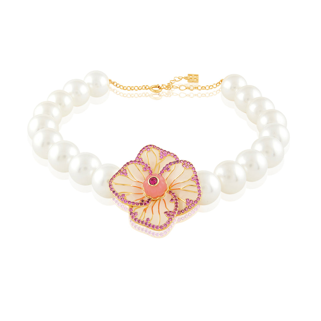 Floral Symphony Choker Necklace