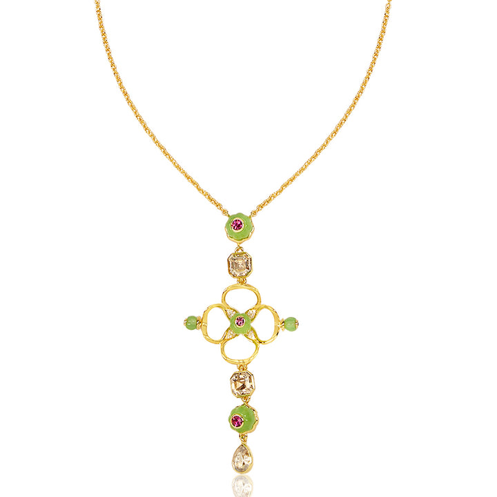 Rosé Garden Pendant Necklace