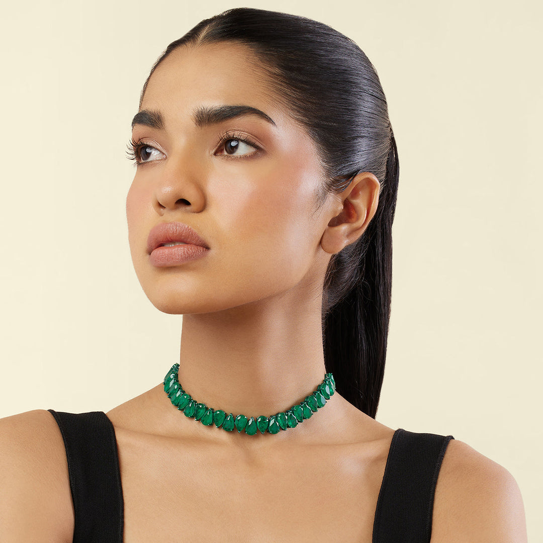 Elysian Emerald Choker Necklace