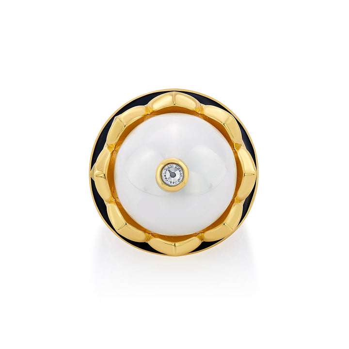 Black statement Ring for Women by Isharya | Modern Indian Jewellery