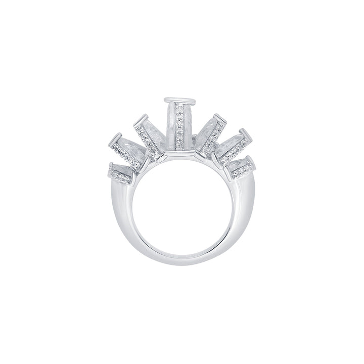 White Cocktail RING for Women by Isharya | Modern Indian Jewellery