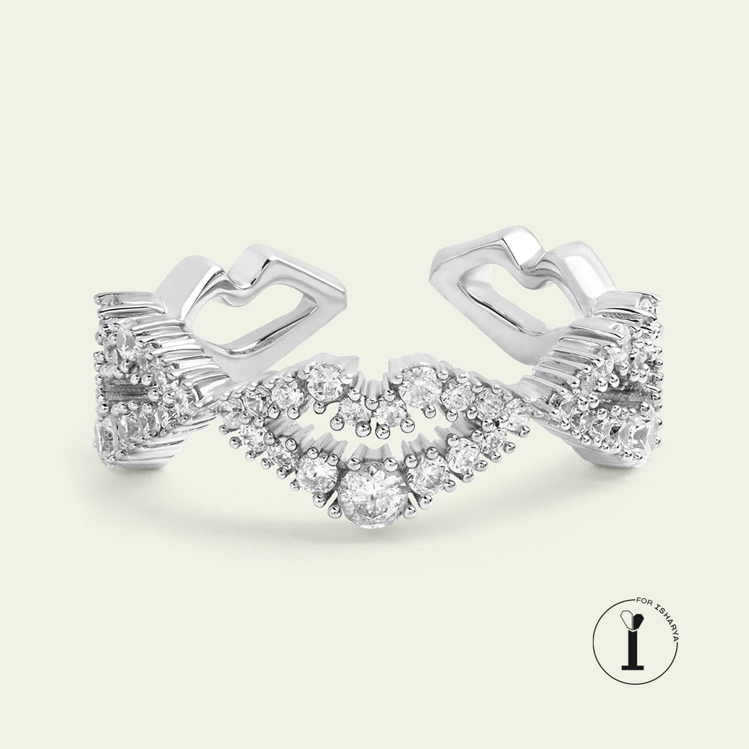 Silver Lips Ring
