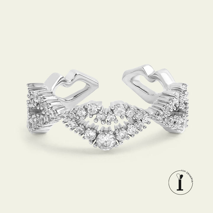 Silver Lips Ring