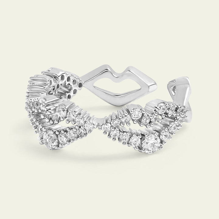 Silver Lips Ring