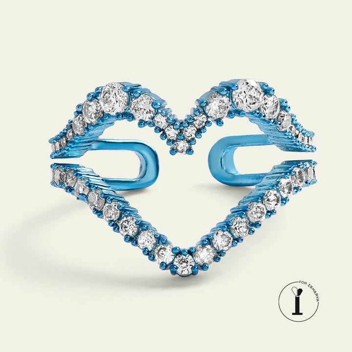 Blue Heart Ring
