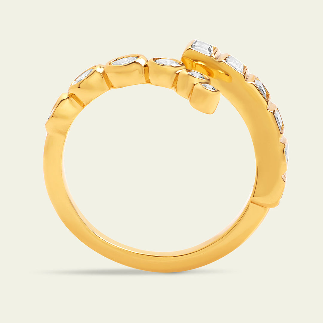 Gold Open ring Ring for Women by Isharya | Modern Indian Jewellery