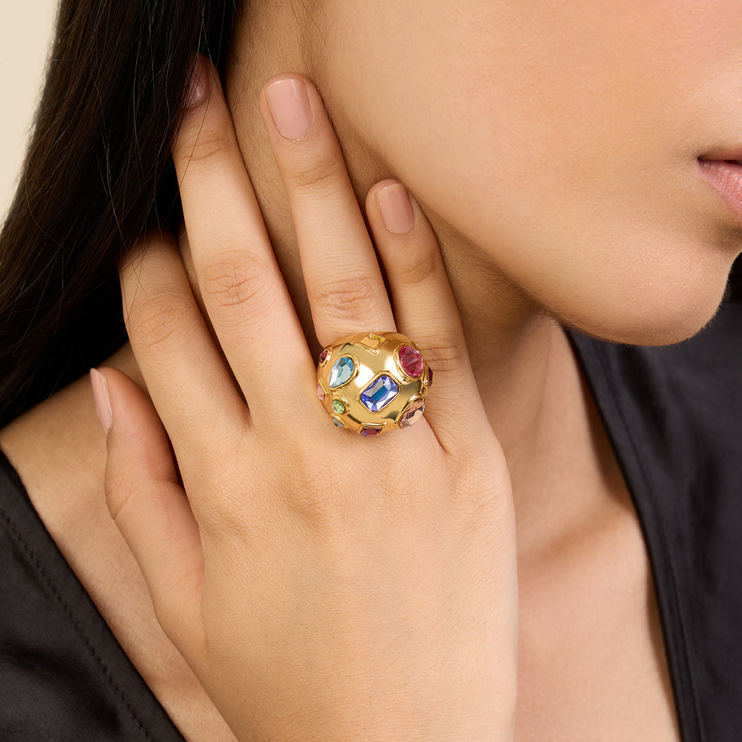 Crystal Statement Ring
