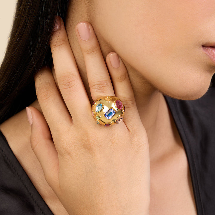 Crystal Statement Ring
