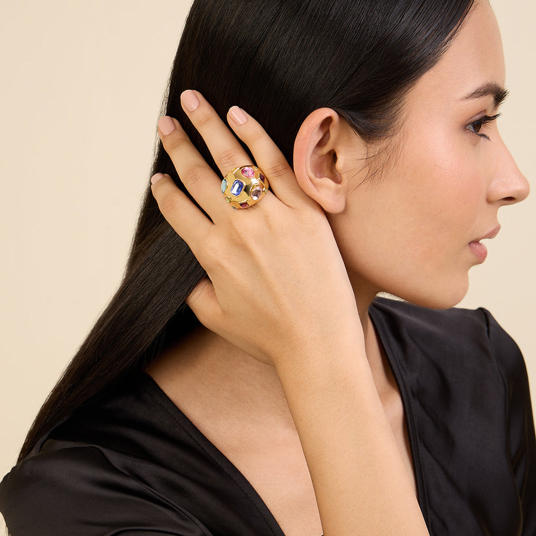 Crystal Statement Ring