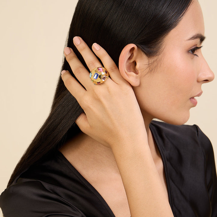 Crystal Statement Ring