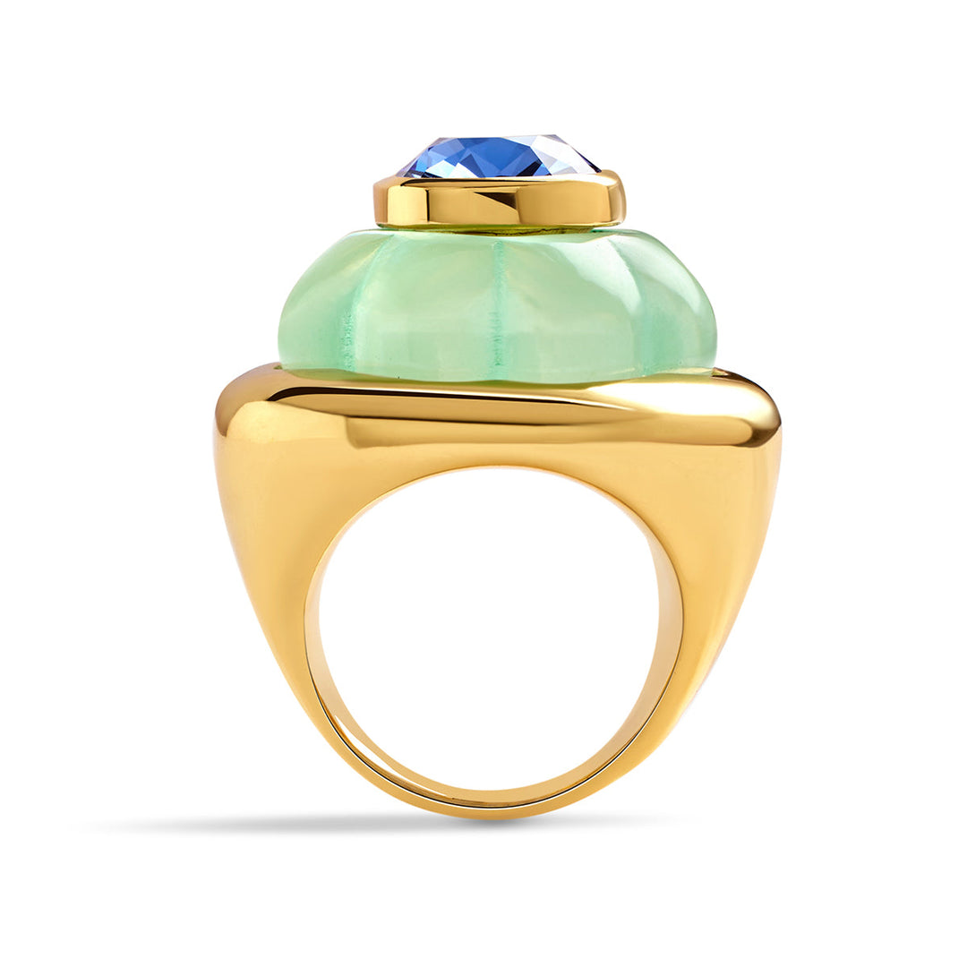 Green & Sapphire Ring