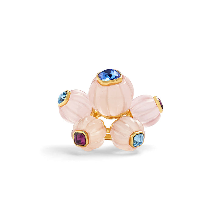 Pink Statement Ring for Women by Isharya | Modern Indian Jewellery
