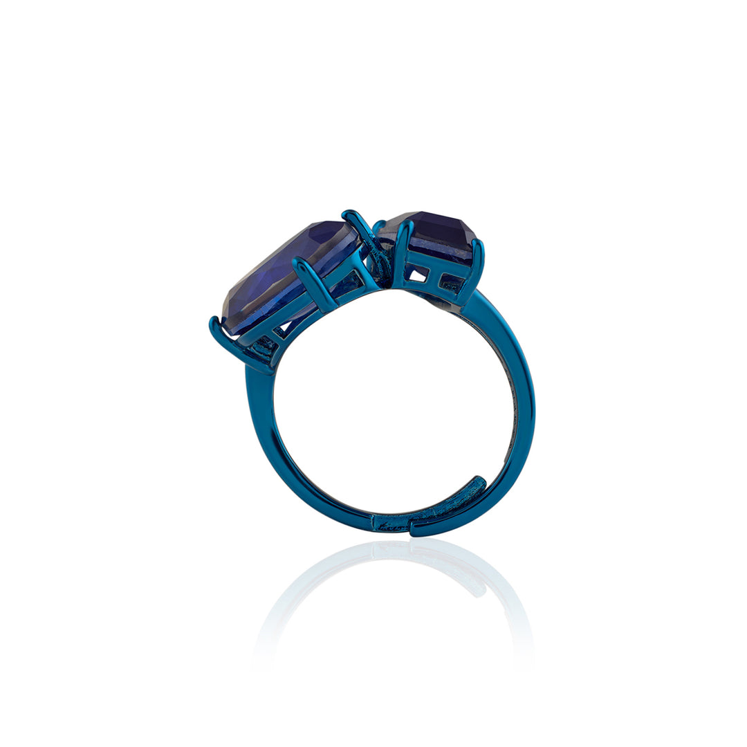 Sapphire Soul Open Statement Ring