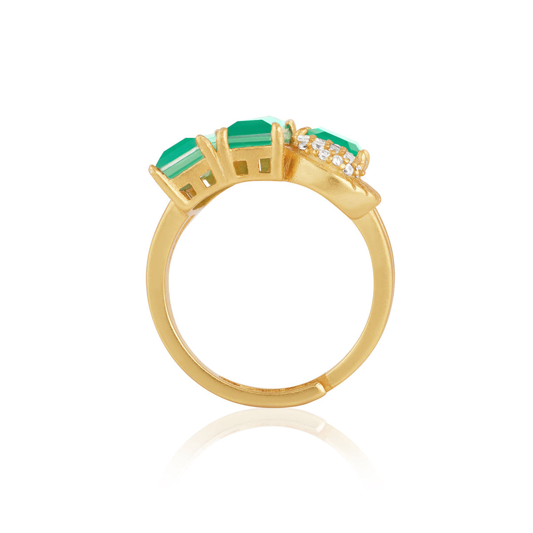 Emerald Dreams Cocktail Ring