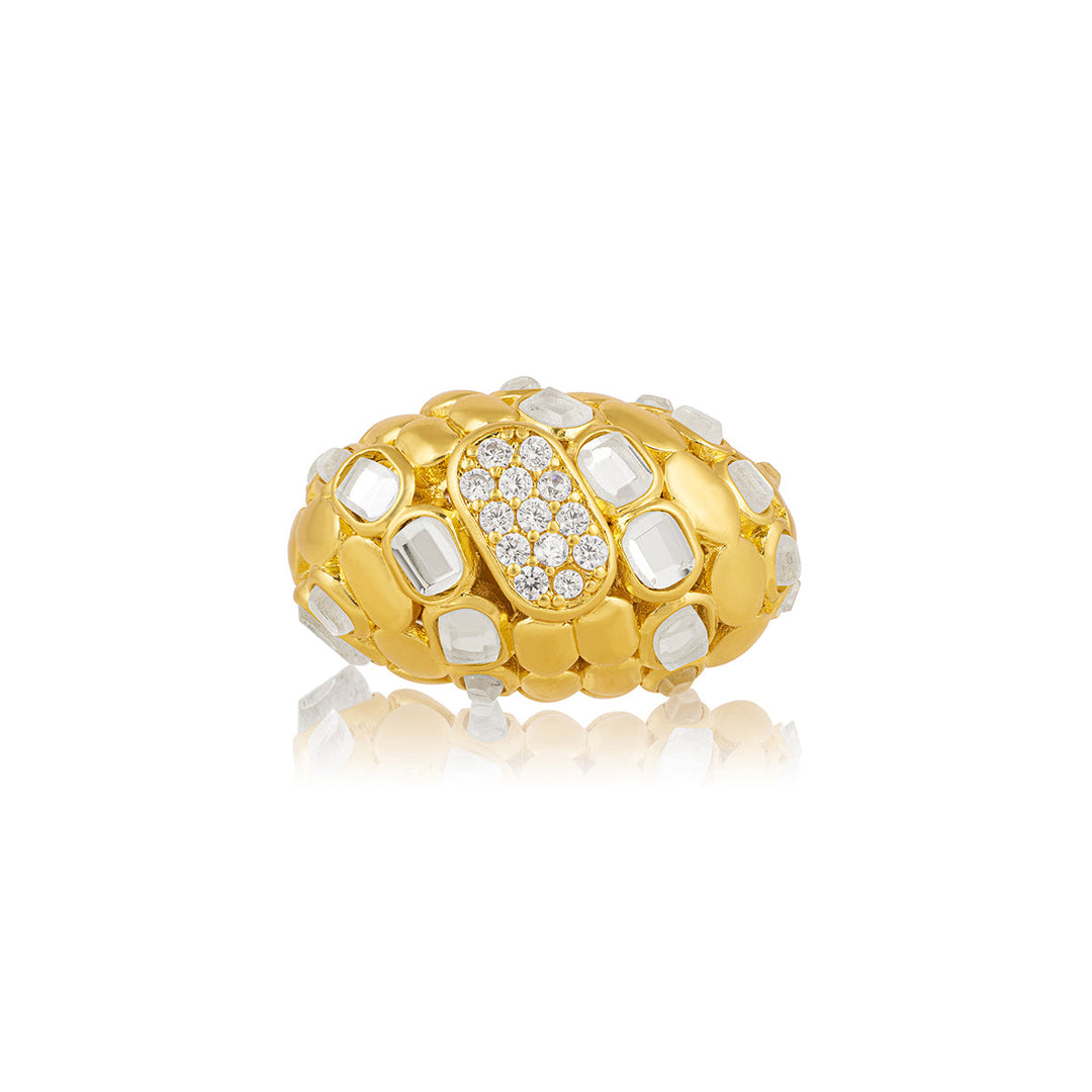 White Cocktail Ring for Women by Isharya | Modern Indian Jewellery