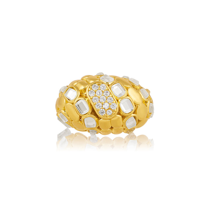 White Cocktail Ring for Women by Isharya | Modern Indian Jewellery
