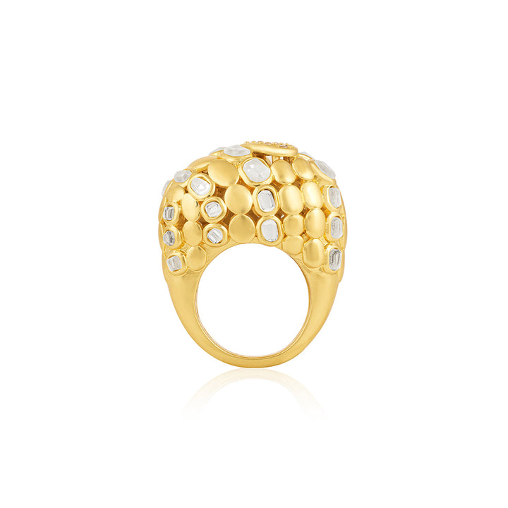 White Cocktail Ring for Women by Isharya | Modern Indian Jewellery