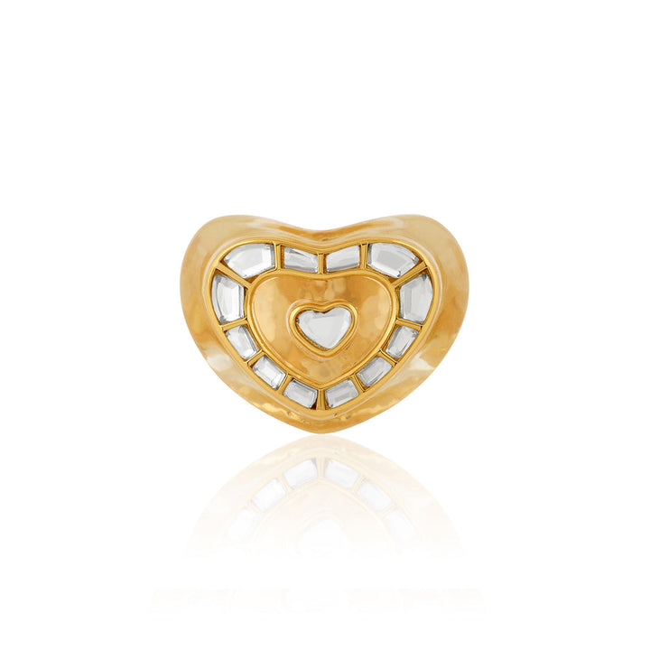 Gold Cocktail Ring for Women by Isharya | Modern Indian Jewellery