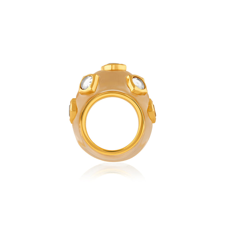 Gold Cocktail Ring for Women by Isharya | Modern Indian Jewellery
