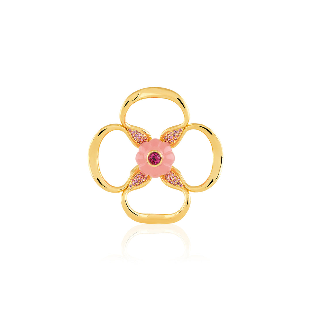 Rosé Fleur Ring