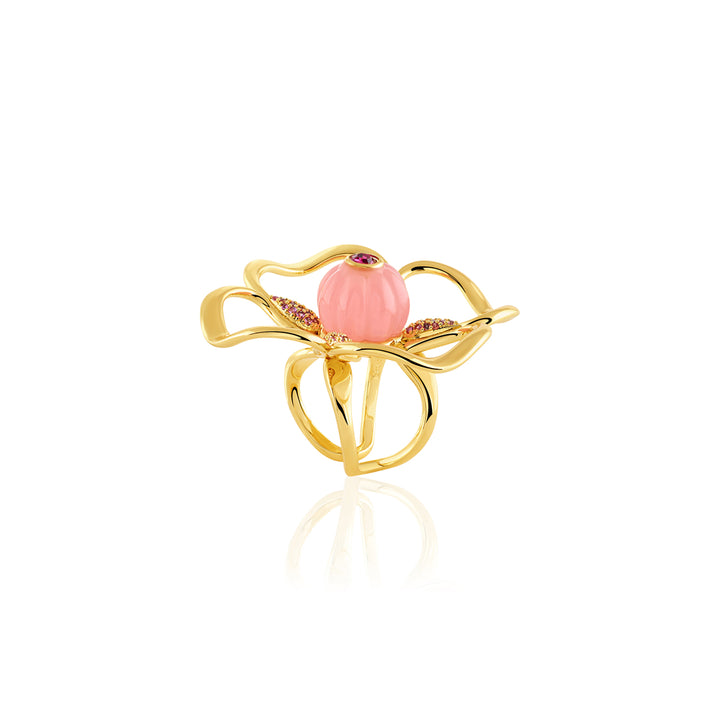 Rosé Fleur Ring