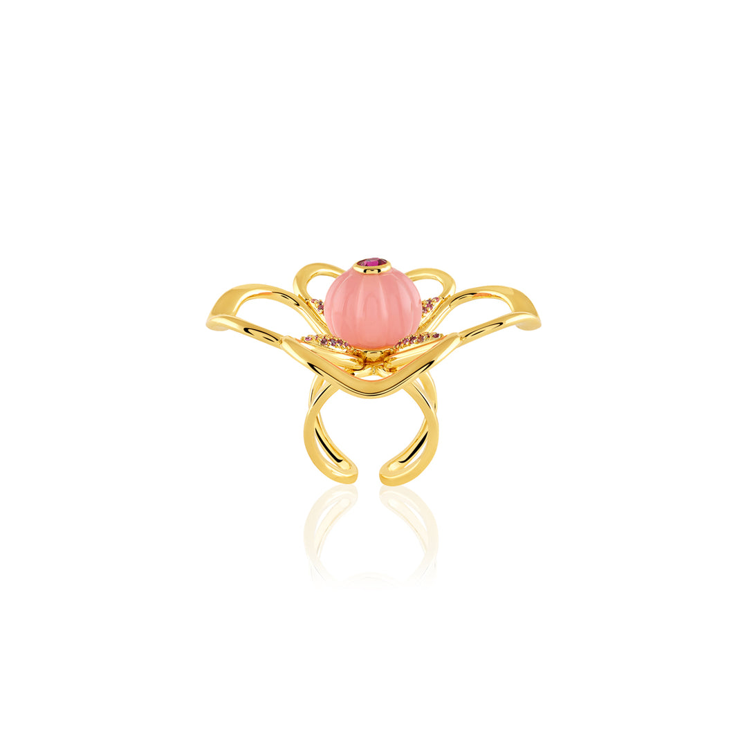 Rosé Fleur Ring
